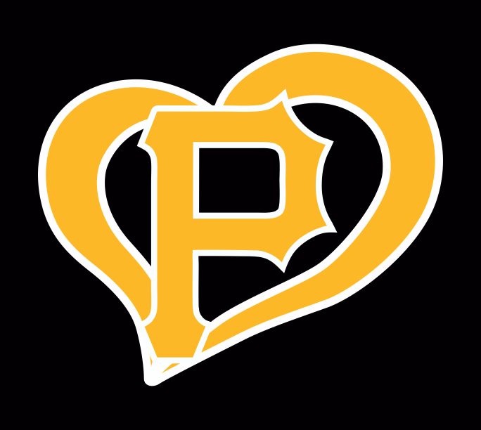 Pittsburgh Pirates Heart Logo vinyl decal